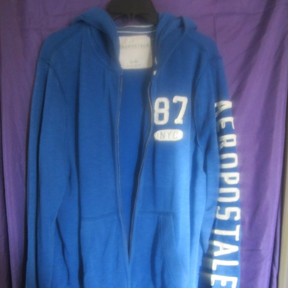 Aeropostale Other - Aeropostale Blue Zip Up Hoodie